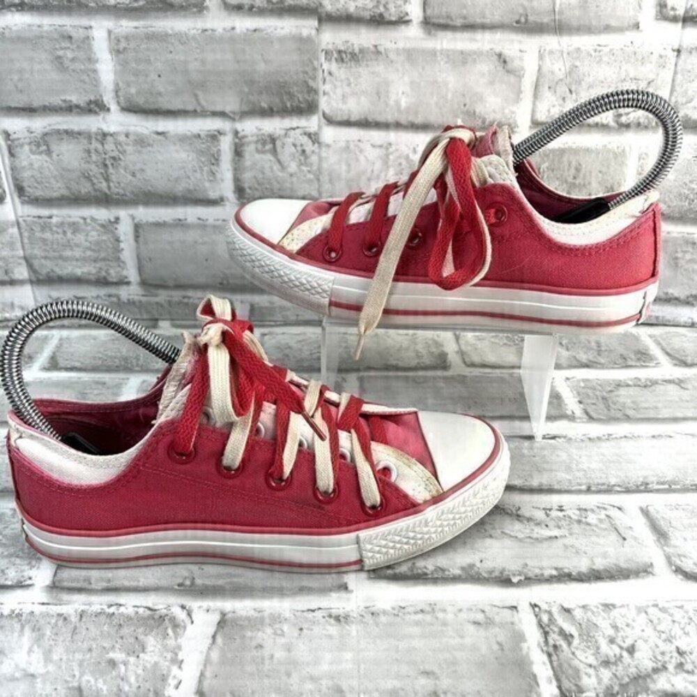 Converse All Star Low Sneakers Women's 6- Men's 4 Double Tongue Chucks Shoes